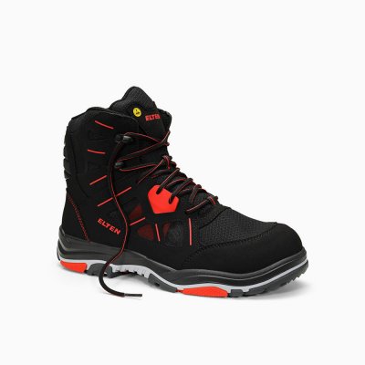 ELTEN HERREN Sicherheitsschnürstiefel ANTHONY red Mid ESD S1 Typ 3 ELTEN HERREN Sicherheitsschnürstiefel ANTHONY red Mid ESD S1 Typ 3
